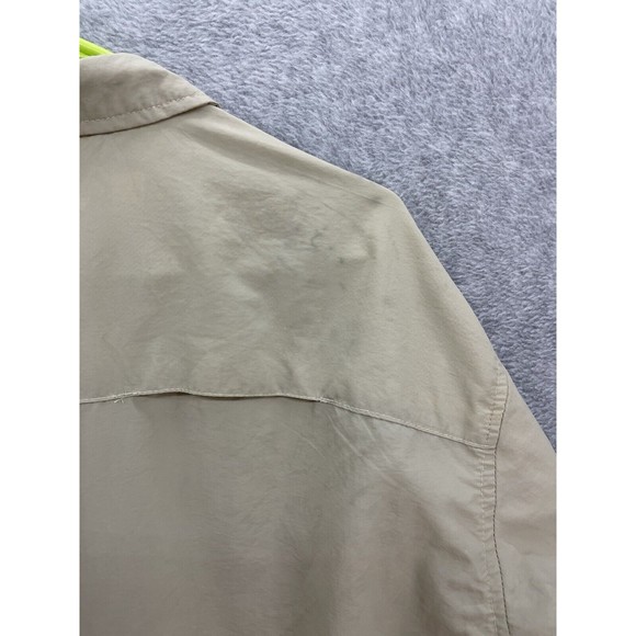 Naviskin Men's Button Down Shirt Long Sleeve Size XXL Beige Nylon Outdoor - Picture 3 of 10